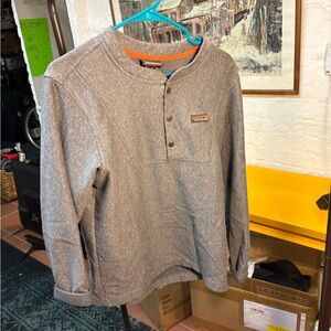 Patagonia Gray and Orange Henley
